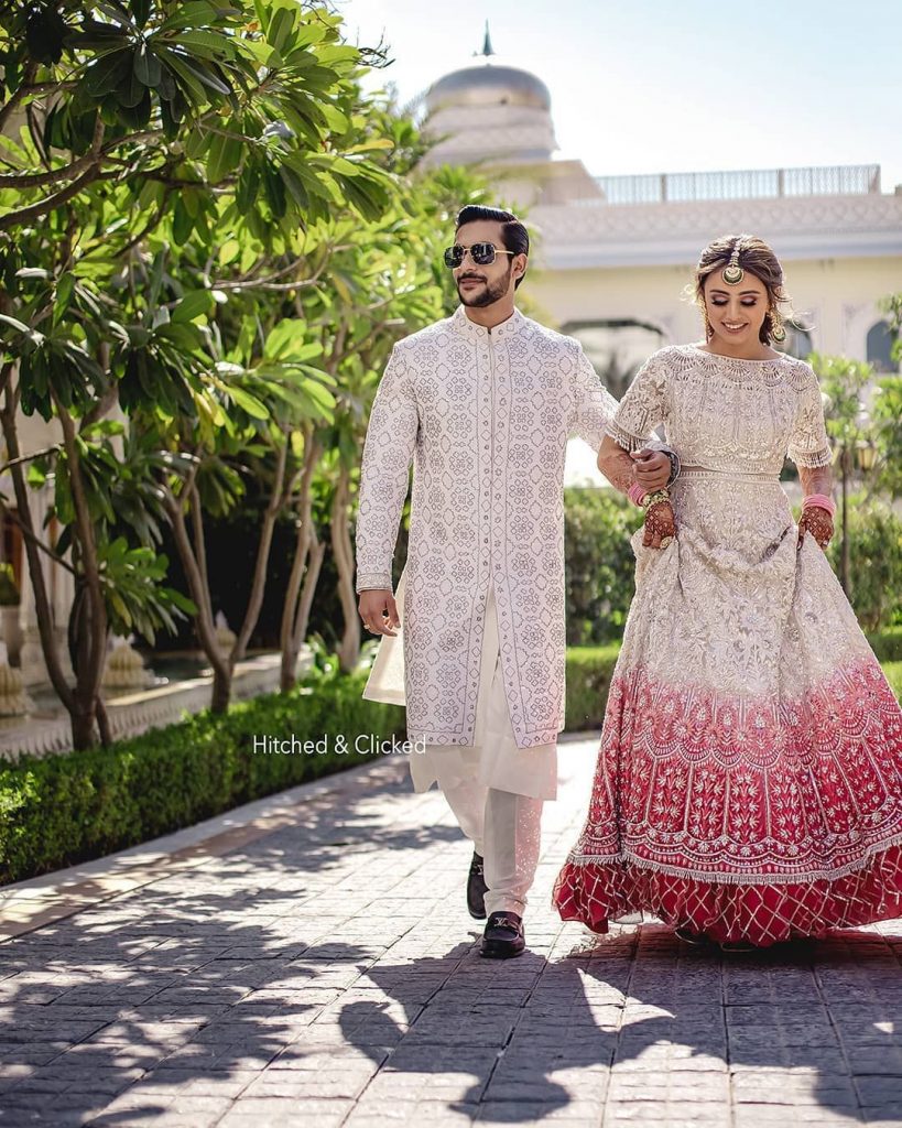 color coordinated mehendi Outfits