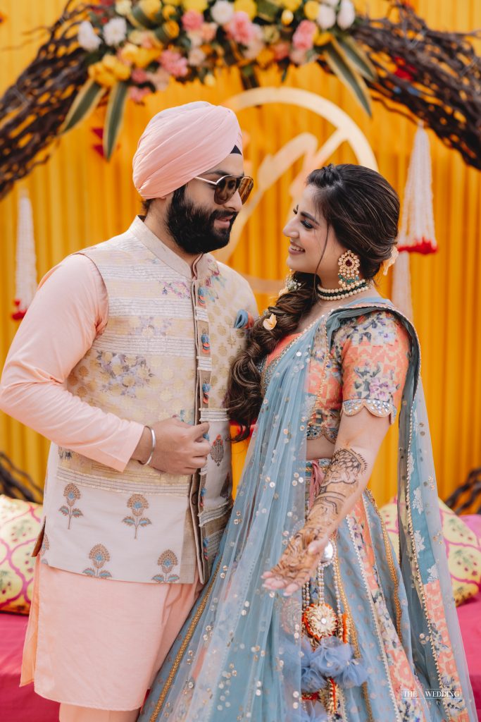 Sikh couple mehendi photos