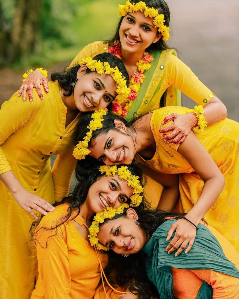 Contemporary dance group poses in studio Stock Photo by NomadSoul1