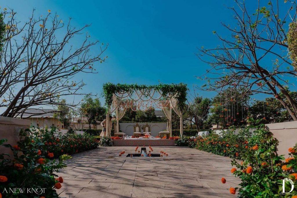 floral mandap decor