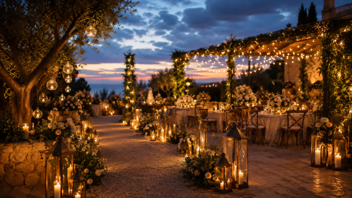 wedding day candles | outdoor wedding decor with candles outdoor wedding decor with candles